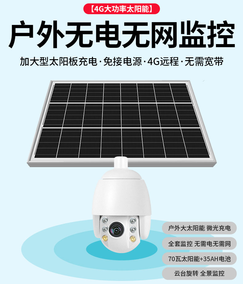 4G太陽能高清網絡攝像頭